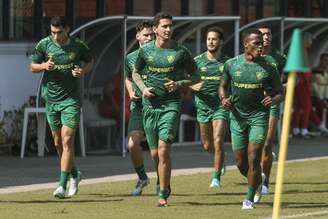 Fluminense em treino realizado no dia 22/08. -