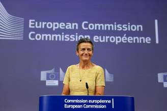 Chefe antitruste da União Europeia, Margrethe Vestager
10/09/2024. REUTERS/Johanna Geron