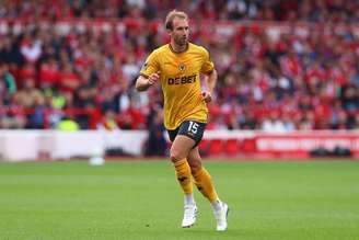 Craig Dawson (Wolverhampton) durante jogo contra o Nottingham Forest, no dia 31.08.2024 