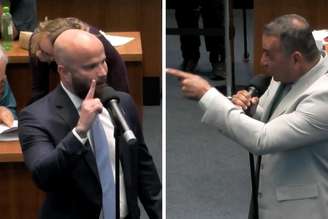 O deputado estadual Renato Machado (PT-RJ) e o bolsonarista Renan Jordy (PL-RJ) discutiram durante uma sessão ordinária na Assembleia Legislativa do Rio de Janeiro (Alerj) 