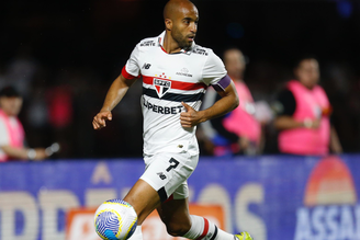 Lucas Moura no jogo contra o Internacional 2024 