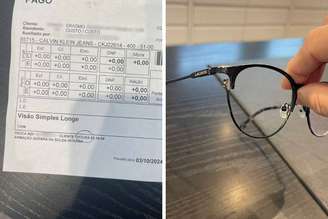 Advogado é chamado de 'cliente trouxa' em recibo de ótica em Santos, SP