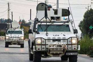 Veículos da Unifil no sul do Líbano