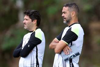 Artur Jorge durante o treino do Botafogo. 