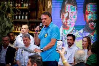 Jair Bolsonaro em agenda de Ricardo Nunes