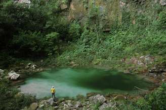 Santuário das Araras, na Serra do Roncador 