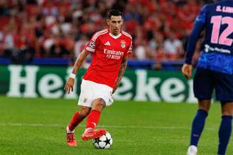 Angel Di Maria (Benfica) durante jogo contra o Atlético de Madrid, no dia 02.10.2024 