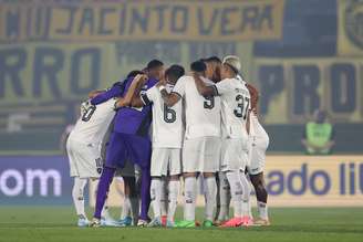 Time do Botafogo contra o Peñarol 