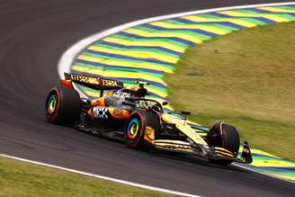 Norris na corrida sprint de Interlagos