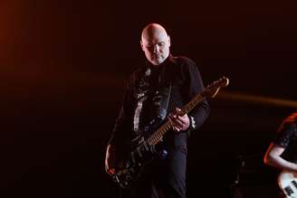 The Smashing Pumpkins durante show em São Paulo em 2015 durante o festival Lollapallooza Brasil