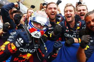 Max Verstappen celebra sua vitória em Interlagos 