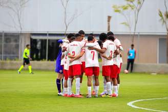 Jogadores do time Sub-20 do Red Bull Bragantino. 