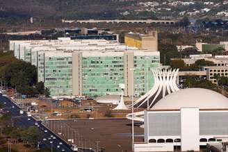 Esplanada dos Ministérios em Brasília.