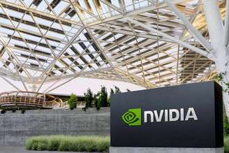 Logo da Nvidia na sede da empresa, em Santa Clara, na Califórnia
Maio/2022
Cortesia da NVIDIA/Handout via REUTERS