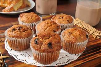 Muffin com uva-passa