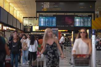 Aeroporto de Congonhas teve voos afetados por conta da chuva.