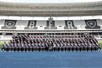 Foto oficial do Botafogo campeão da Libertadores 2024 