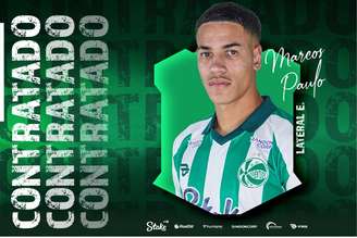 Juventude anuncia a contratação de Marcos Paulo. 