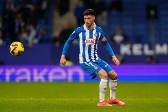 Javi Puado (Espanyol) durante jogo contra o Valencia, no dia 18.12.2024