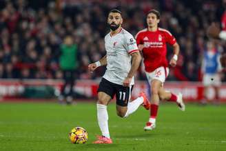 Mohamed Salah (Liverpool) durante jogo contra o Nottingham Forest, no dia 14.01.2025 