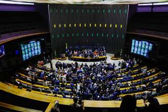O plenário da Câmara dos Deputados