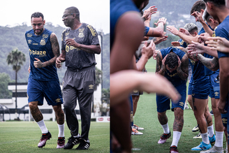 Com direito a 'trote' em Neymar, Santos finaliza preparação para enfrentar o Botafogo-SP no Paulistão