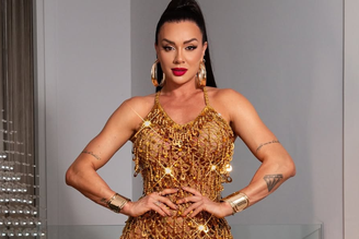 Juju Salimeni é rainha de bateria da Barroca Zona Sul.