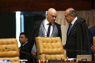 Gilmar Mendes saiu em defesa de Alexandre de Moraes nesta quinta-feira