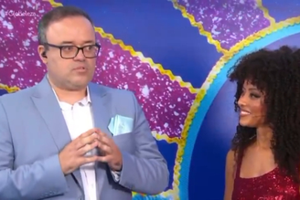 Everaldo Marques se emociona ao vivo na Globo.