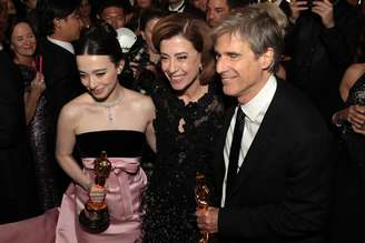 Mikey Madison, Fernanda Torres e Walter Salles