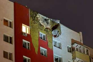 Prédios ficaram destruídos após ataque de drones ucranianos em Moscou