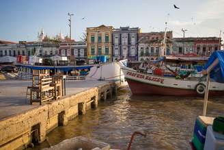 Região do Mercado Ver-o-Peso, em Belém; capital paraense passa por uma crise na oferta hoteleira para turistas e delegações estrangeiras.