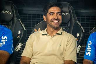 Abel Ferreira em jogo entre Palmeiras x Corinthians