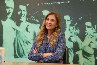 Leila Pereira, presidente do Palmeiras.