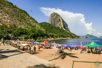 Praia Vermelha, na Urca, é um dos pontos turísticos do Rio