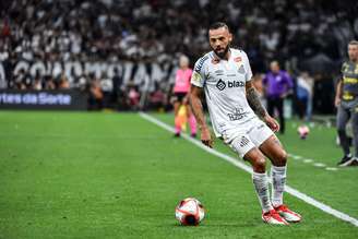 Guilherme (Santos) durante jogo contra o Corinthians, no dia 09.03.2025 
