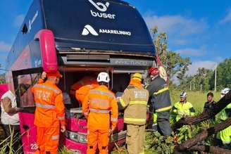 Acidente entre ônibus e carro deixou três mortos e um bebê em estado grave em MG