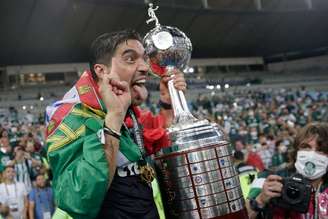 Abel Ferreira na conquista da Copa Libertadores de 2021