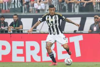 Guilherme Arana (Atlético-MG) durante jogo contra o América-MG, no dia 15.03.2025 