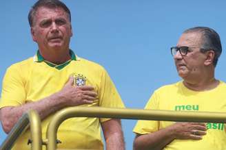 O ex-presidente Jair Bolsonaro (PL) e o pastor evangélico Silas Malafaia