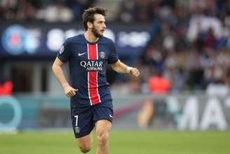 Khvicha Kvaratskhelia (PSG) durante jogo contra o Le Havre, no dia 19.04.2025 