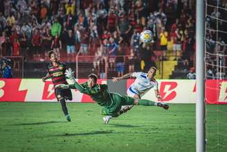 Pela Copa do Nordeste, Breno Lopes fez o gol da vitória do Fortaleza em cima do Sport (Mateus Lotif/FEC)