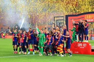 Barcelona campeão na Espanha. 