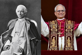 Primeiro fotograma de um papa na história da Igreja Católica