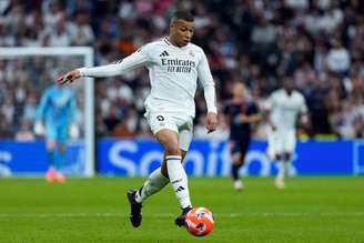 Kylian Mbappé (Real Madrid) durante jogo contra o Celta de Vigo, no dia 05.05.2025 