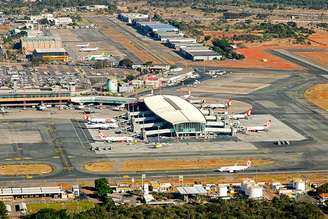 Vista aérea do Aeroporto de Brasília