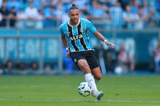 Martin Braithwaite (Grêmio) durante jogo contra o Santos, no dia 04.05.2025 