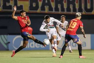 Fluminense precisa vencer o Unión Española nesta quarta-feira. (FOTO: LUCAS MERÇON / FLUMINENSE F.C.)