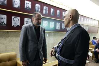 Augusto Melo se encontrou com Alexandre de Moraes nesta quinta.