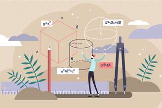 A prova de matemática exige conhecimento e dedicação